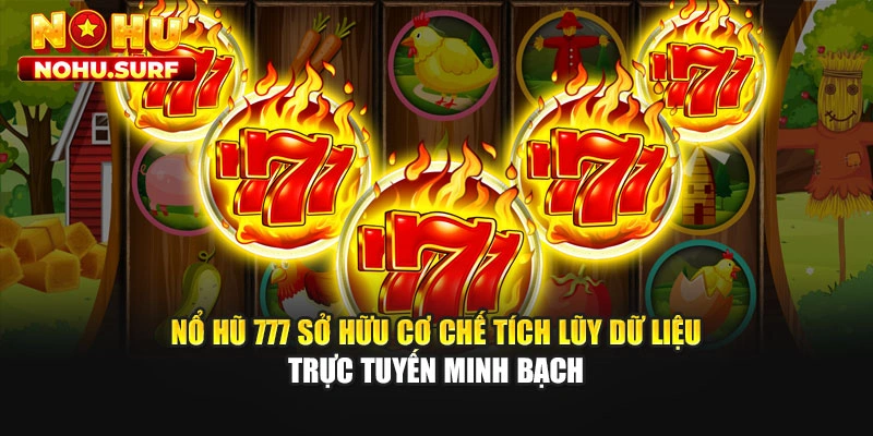 Nổ hũ 777 sở hữu cơ chế tích lũy dữ liệu trực tuyến minh bạch