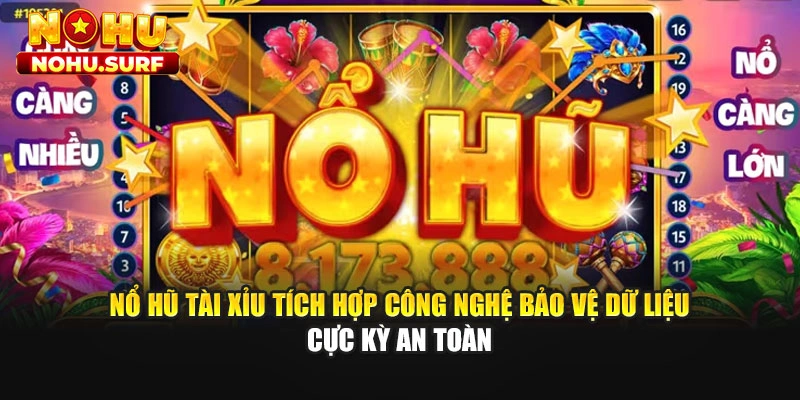 Nổ hũ tài xỉu tích hợp công nghệ bảo vệ dữ liệu cực kỳ an toàn