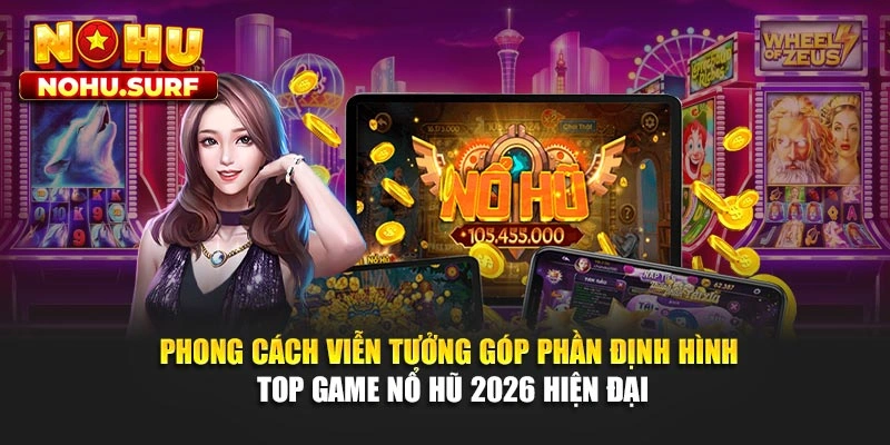 Phong cách viễn tưởng góp phần định hình top game nổ hũ 2026 hiện đại